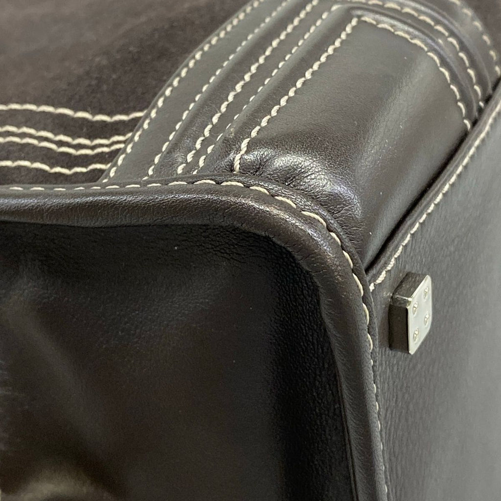 Loewe Handbag Amazona 36 Dark Brown Leather — view 6