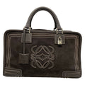 Loewe Handbag Amazona 36 Dark Brown Leather
