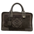 Loewe Handbag Amazona 36 Dark Brown Leather