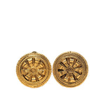 Chanel Round Earrings Gold Plated