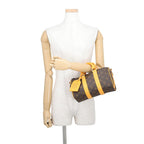 Louis Vuitton Handbag Monogram Macassar Keepall Bandouliere 25 2-Way Bag LV — view 4