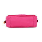 Prada Shoulder Bag Ribbon Logo Nylon Leather — view 3
