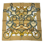 Hermes Scarf Silk Carre 90 L'instruction du Roy Teiogaku Yellow — view 2