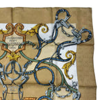 Hermes Scarf Silk Carre 90 L'instruction du Roy Teiogaku Yellow — view 4