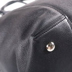 Louis Vuitton Parnassea Lockit MM Leather Handbag Silver Black — view 5