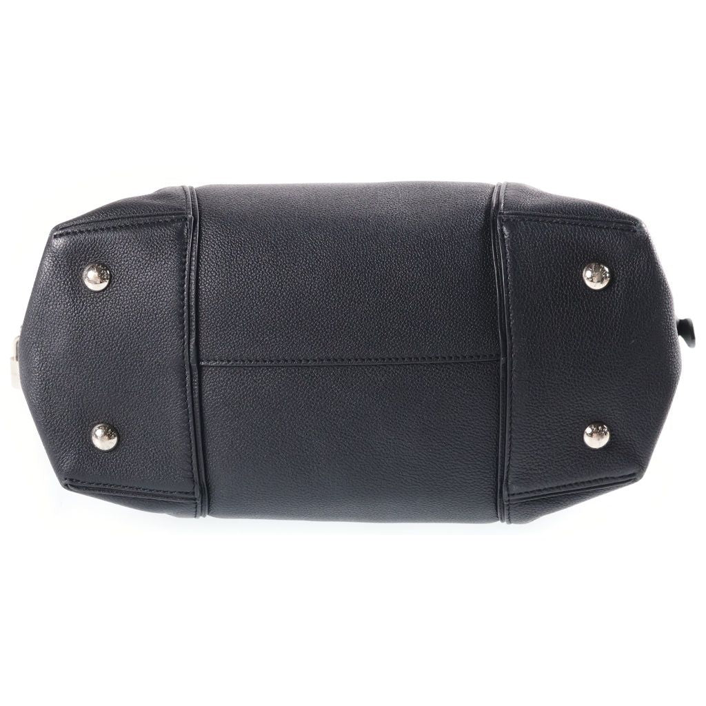 Louis Vuitton Parnassea Lockit MM Leather Handbag Silver Black — view 4