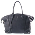 Louis Vuitton Parnassea Lockit MM Leather Handbag Silver Black