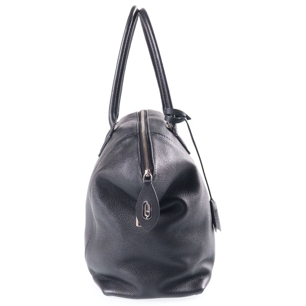 Louis Vuitton Parnassea Lockit MM Leather Handbag Silver Black — view 3