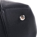 Louis Vuitton Parnassea Lockit MM Leather Handbag Silver Black — view 6