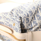 Dior D-journey Small Shoulder Bag Blue Canvas Leather — view 5