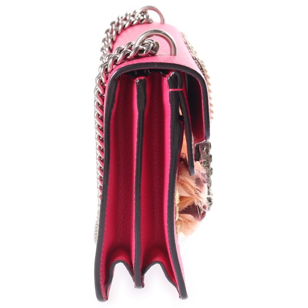 Gucci Dionysus Pearl Flower Embroidery Shoulder Bag Pink Leather — view 3