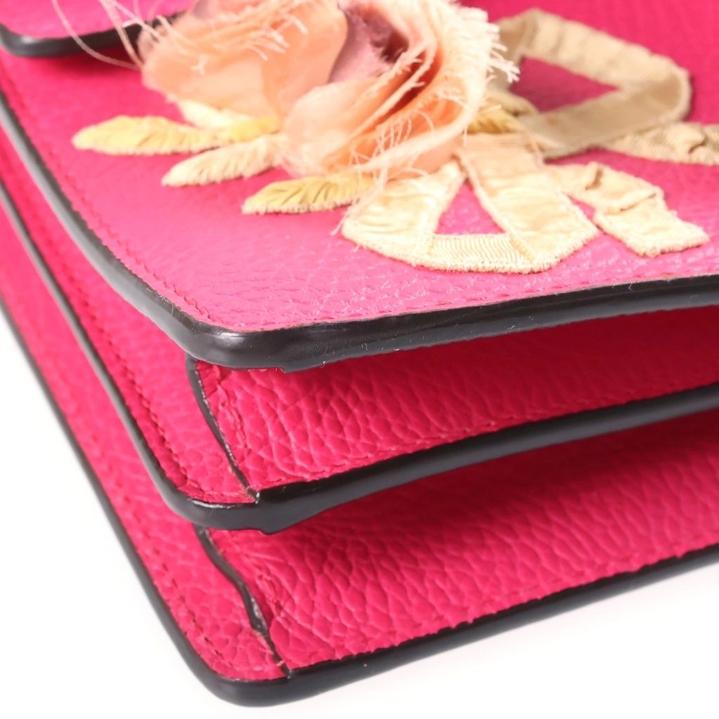 Gucci Dionysus Pearl Flower Embroidery Shoulder Bag Pink Leather — view 5