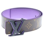 Louis Vuitton Monogram Optic Ceinture Reversible Belt Leather Brown Purple