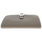 Hermes Dogon Compact Togo Silver Bifold Wallet Etoupe — view 3