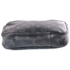 Louis Vuitton Monogram Eclipse Bum Bag Black Leather Silver — view 4