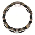Gucci Interlocking G Enamel Ring Silver Green — view 5