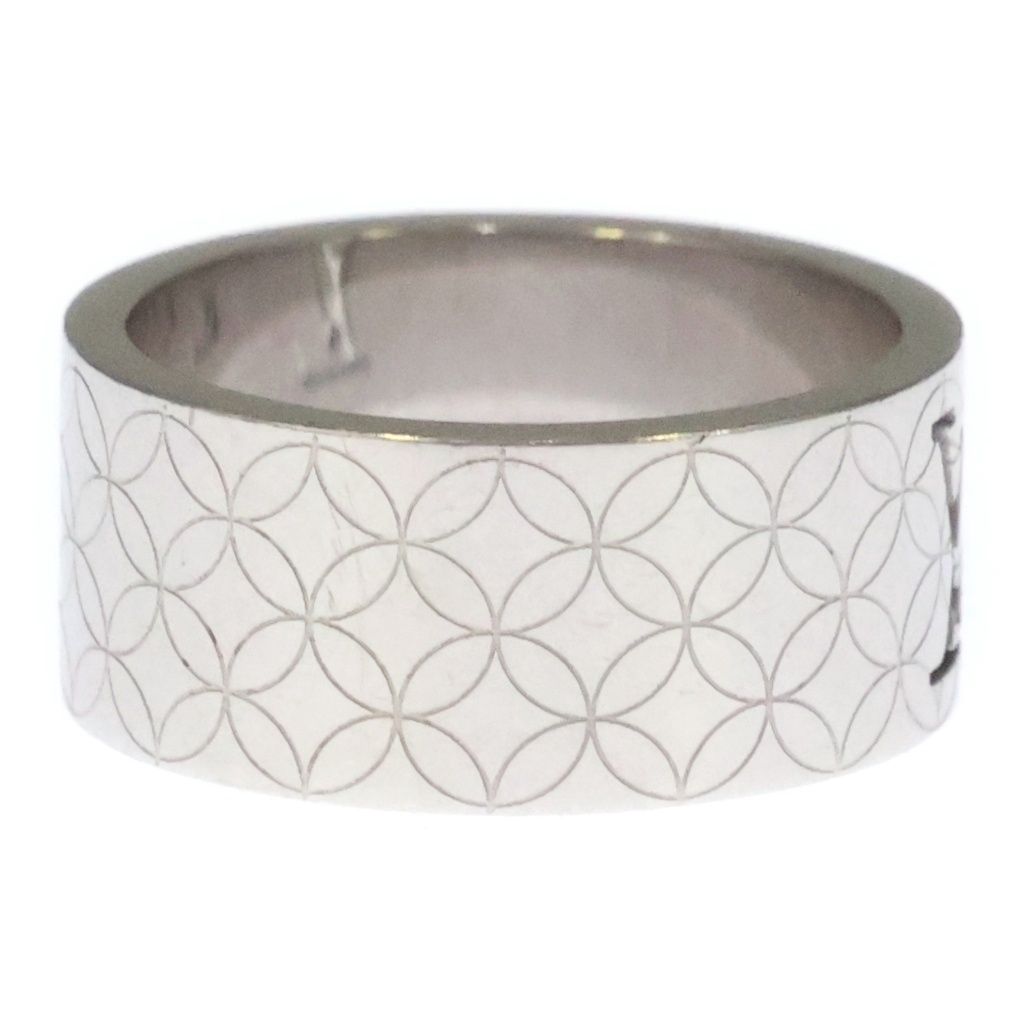 Louis Vuitton Bague Champs-Elysees Monogram Cut Off Ring Silver — view 3