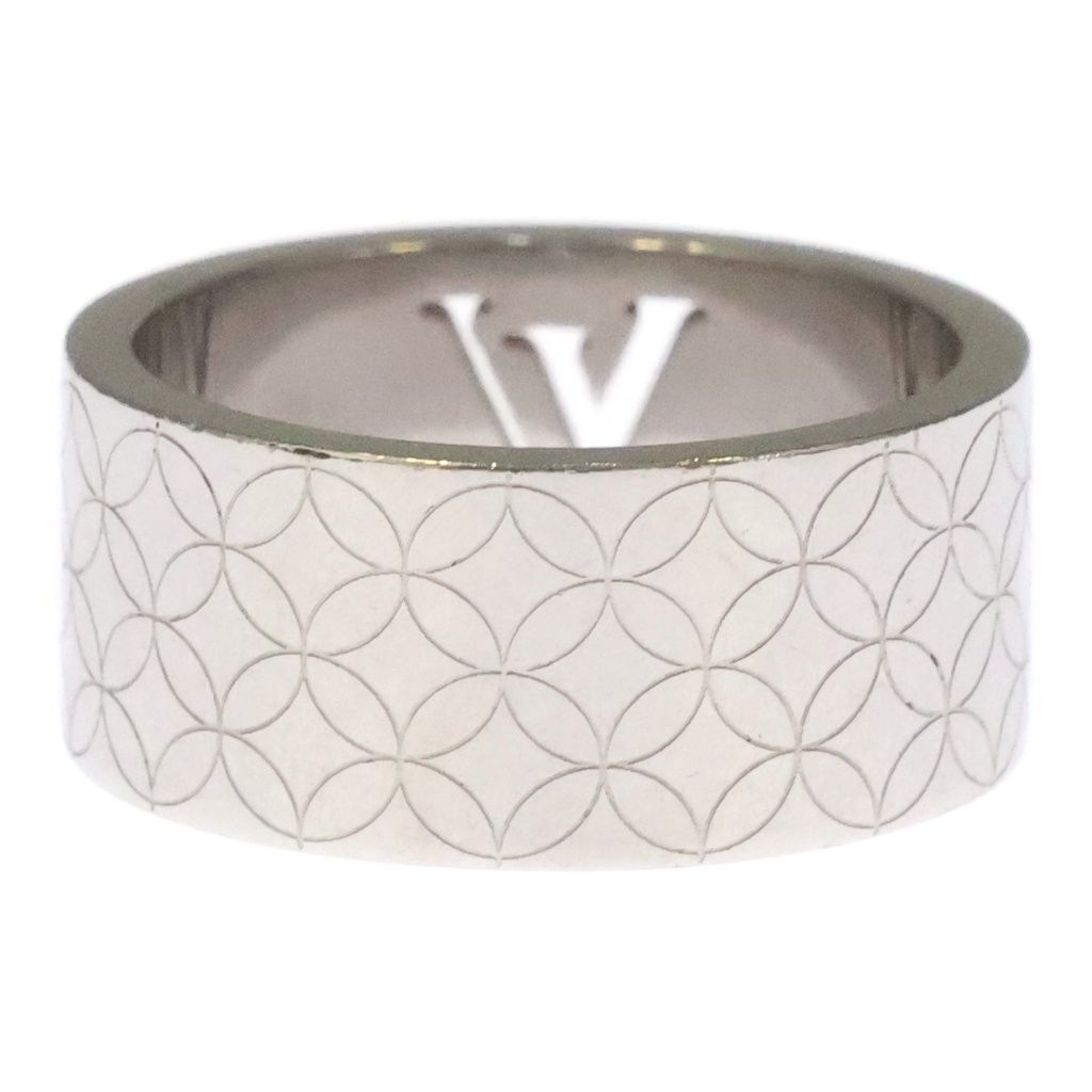 Louis Vuitton Bague Champs-Elysees Monogram Cut Off Ring Silver — view 2