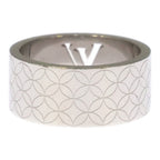 Louis Vuitton Bague Champs-Elysees Monogram Cut Off Ring Silver — view 2