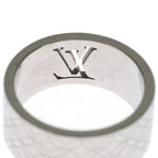 Louis Vuitton Bague Champs-Elysees Monogram Cut Off Ring Silver — view 4