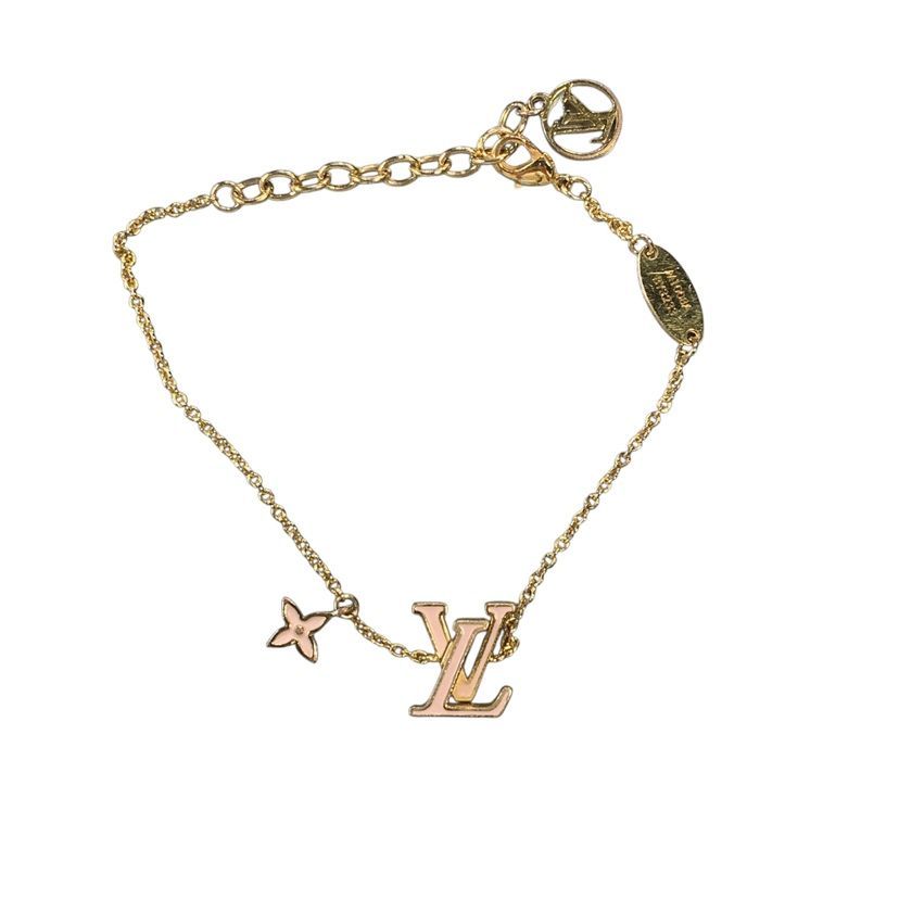 Louis Vuitton Bracelet LV Iconic Gold Plated Pink