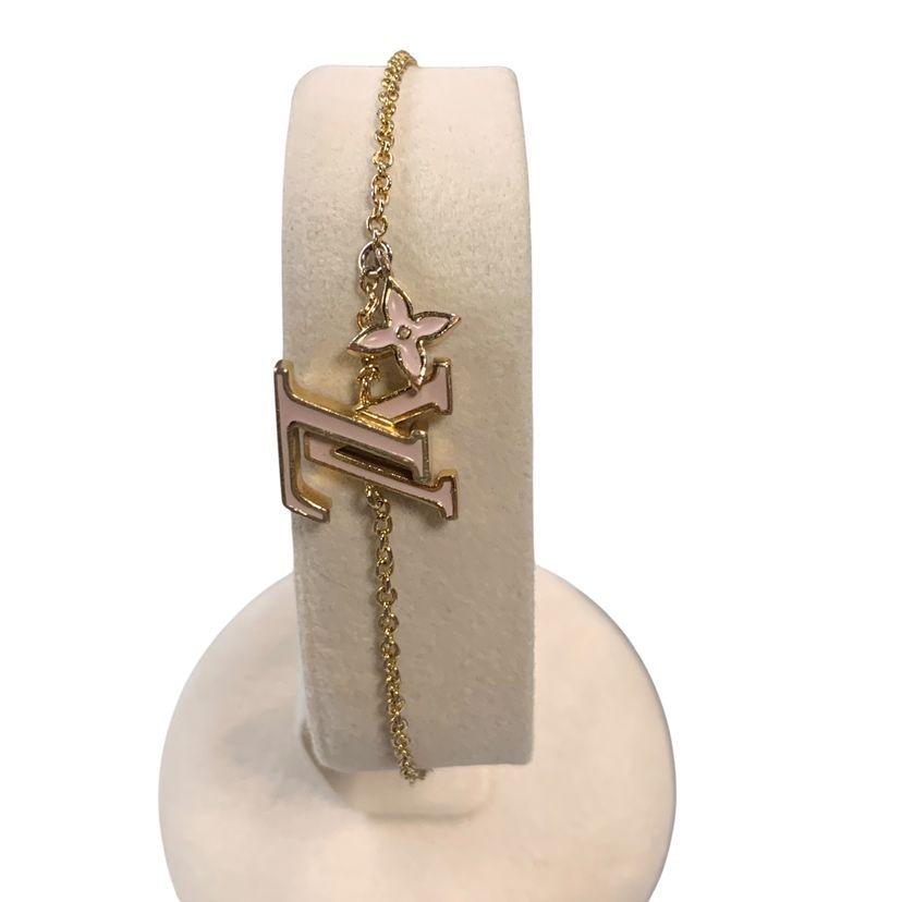 Louis Vuitton Bracelet LV Iconic Gold Plated Pink — view 4