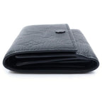 Louis Vuitton Monogram Shadow Victor Wallet Compact Trifold Black Leather — view 3