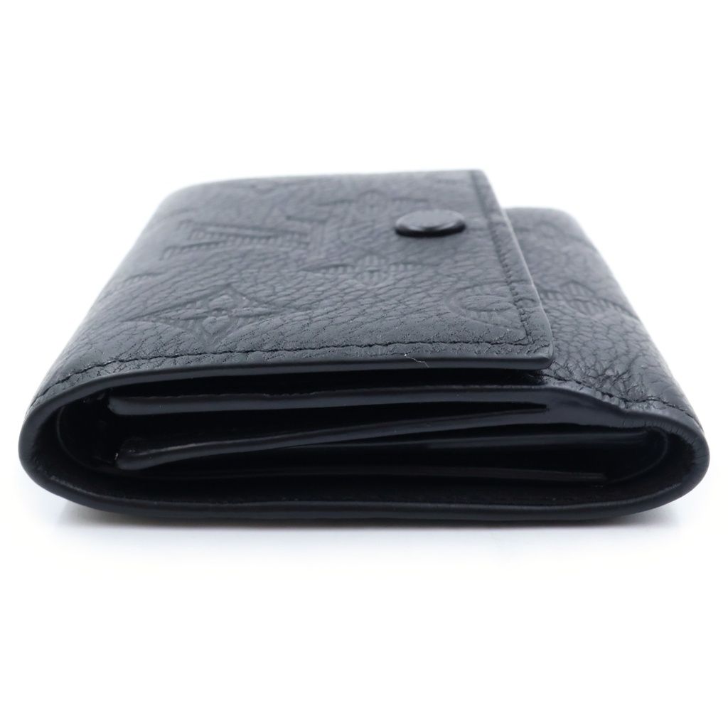 Louis Vuitton Monogram Shadow Victor Wallet Compact Trifold Black Leather — view 3