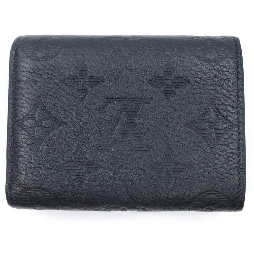 Louis Vuitton Monogram Shadow Victor Wallet Compact Trifold Black Leather — view 2