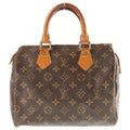 Louis Vuitton Monogram Speedy 25 Handbag Brown Leather