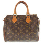 Louis Vuitton Monogram Speedy 25 Handbag Brown Leather
