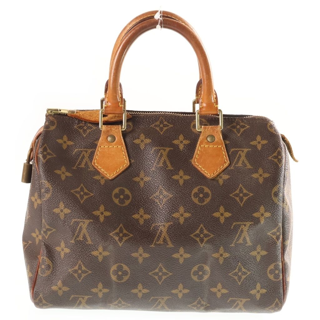 Louis Vuitton Monogram Speedy 25 Handbag Brown Leather — view 2