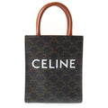 Celine Mini Vertical Cabas Shoulder Bag Leather Brown