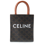 Celine Mini Vertical Cabas Shoulder Bag Leather Brown