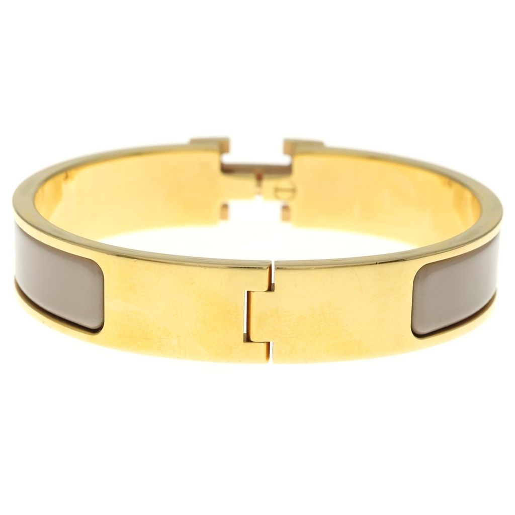 Hermes Clic H Bracelet Gold Beige — view 2