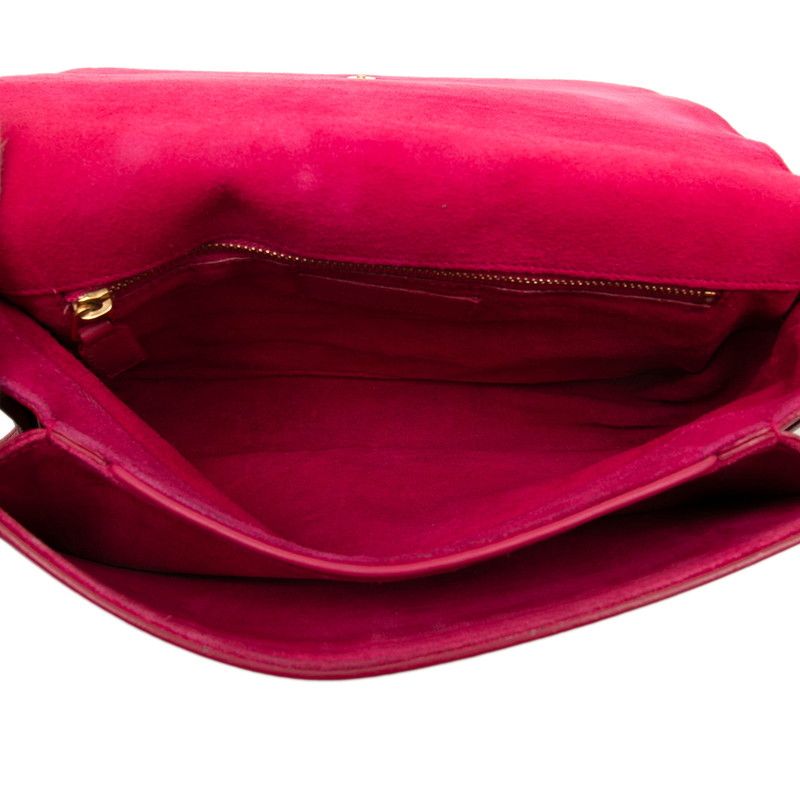 Saint Laurent Line Crossbody Shoulder Bag Pink Leather — view 4