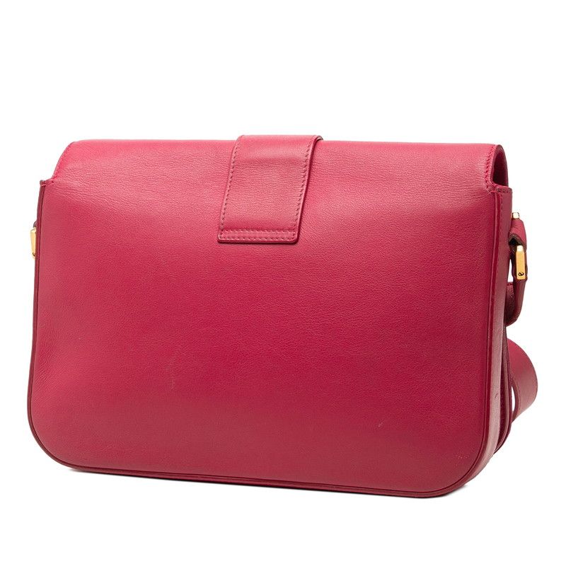 Saint Laurent Line Crossbody Shoulder Bag Pink Leather — view 2