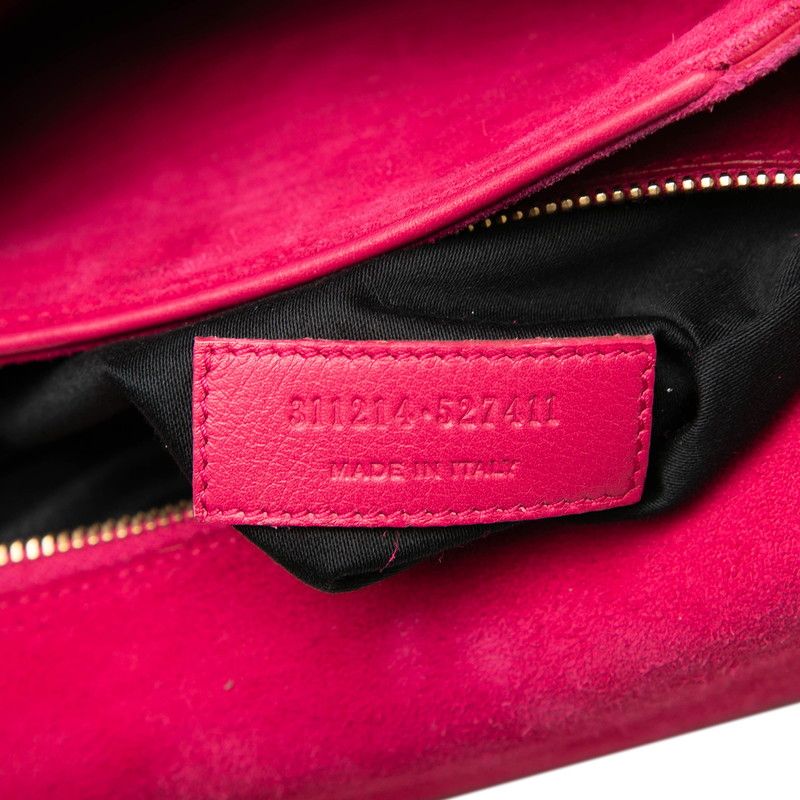 Saint Laurent Line Crossbody Shoulder Bag Pink Leather — view 6