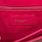 Saint Laurent Line Crossbody Shoulder Bag Pink Leather — view 5