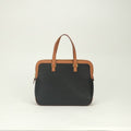 Hermes Escapada Tote Fjord Box Calf Noir Natural Black Brown Gold Handbag
