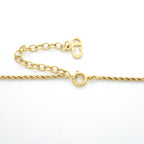 Dior Necklace CD Logo Gold Plated Rhinestone — view 4