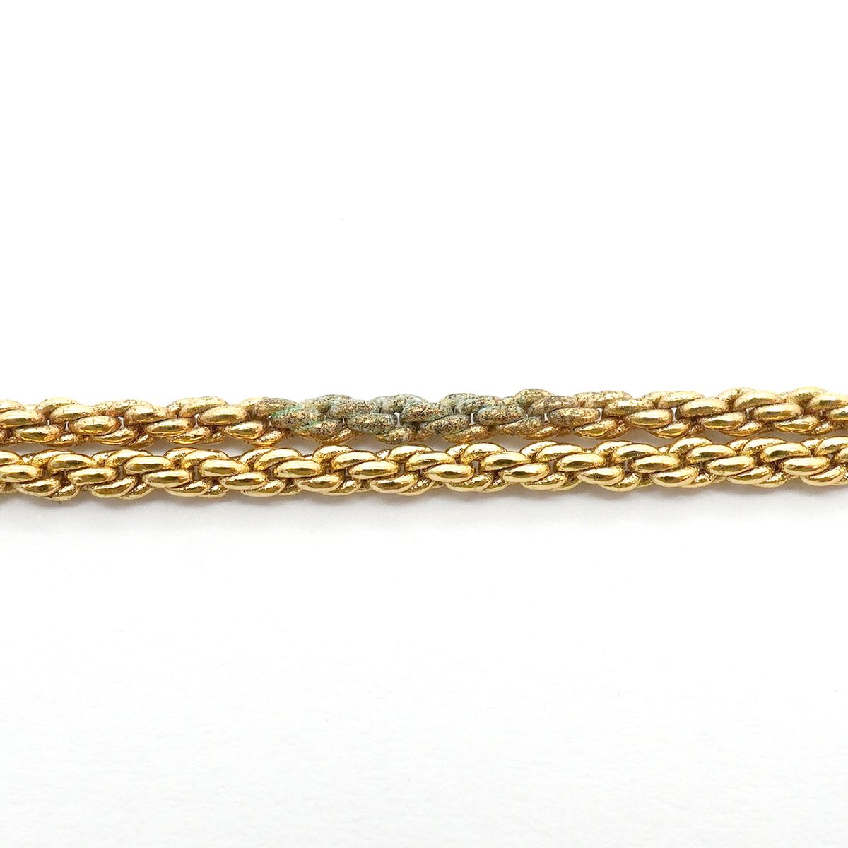 Dior Necklace CD Logo Gold Plated Rhinestone — view 7