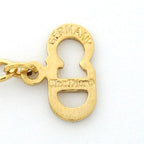 Dior Necklace CD Logo Gold Plated Rhinestone — view 5