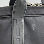 Hermes Business Bag Acapulco Odinatour Toile Chevron Black Silver 2-Way Back — view 7