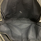 Hermes Business Bag Acapulco Odinatour Toile Chevron Black Silver 2-Way Back — view 4