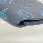 Louis Vuitton Wallet Monogram Shadow Portefeuille Multiple Blue — view 5