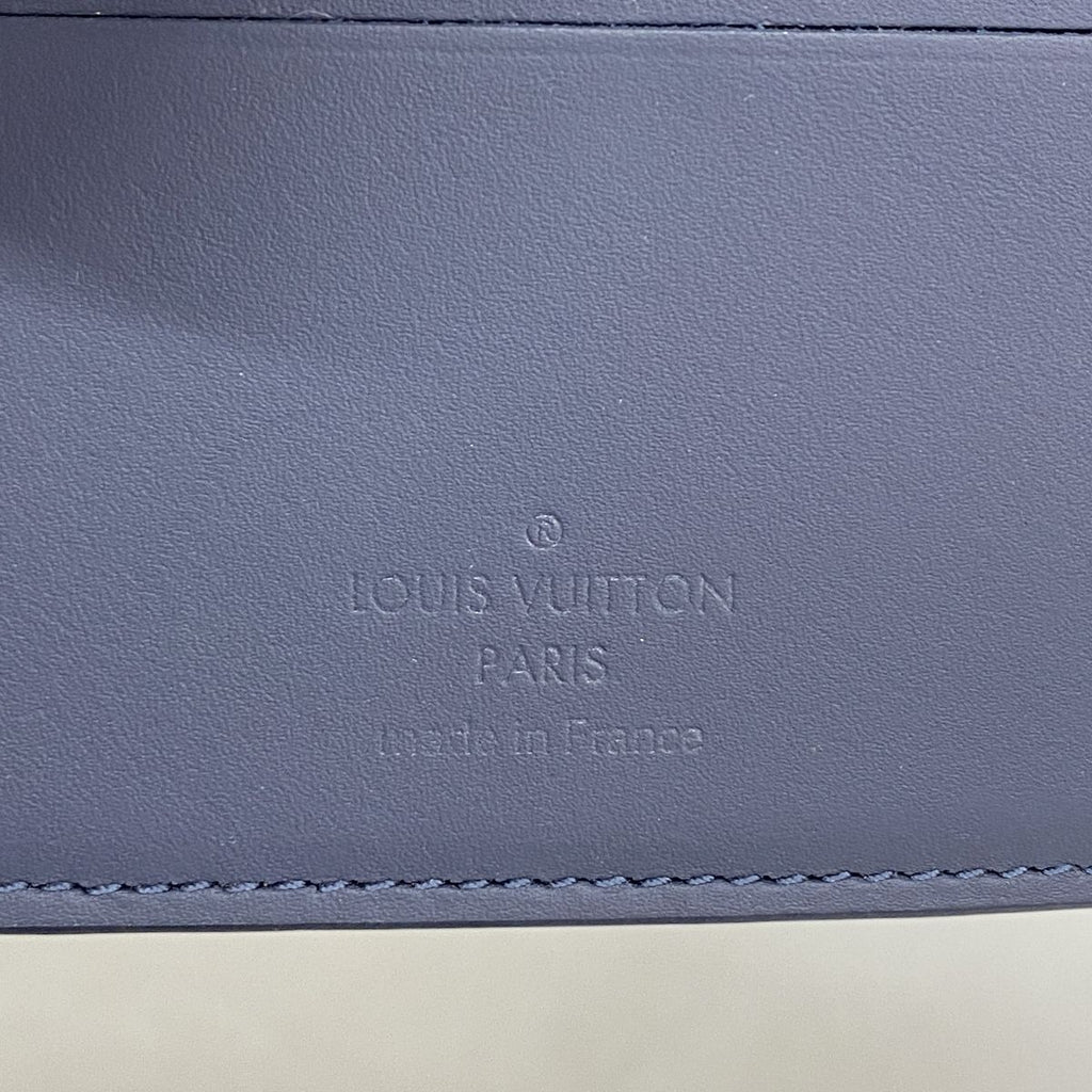 Louis Vuitton Wallet Monogram Shadow Portefeuille Multiple Blue — view 4