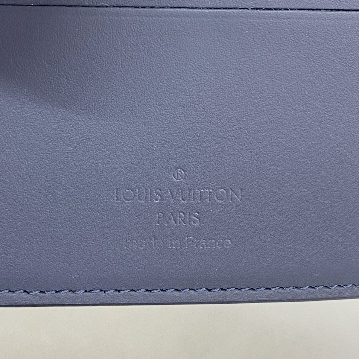 Louis Vuitton Wallet Monogram Shadow Portefeuille Multiple Blue — view 4
