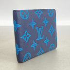 Louis Vuitton Wallet Monogram Shadow Portefeuille Multiple Blue — view 2