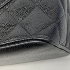 Chanel Tote Bag Reissue Caviar Leather Black Silver — view 7